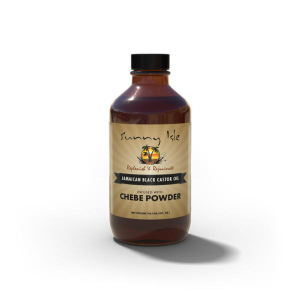 Sunny Isle Jamaican Black Castor Oil infused with Chebe Powder 4oz